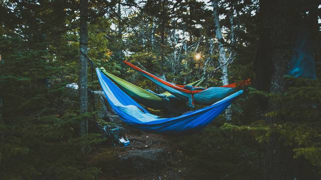 Dormir en hammac - Dormir en pleine nature dans les Vosges